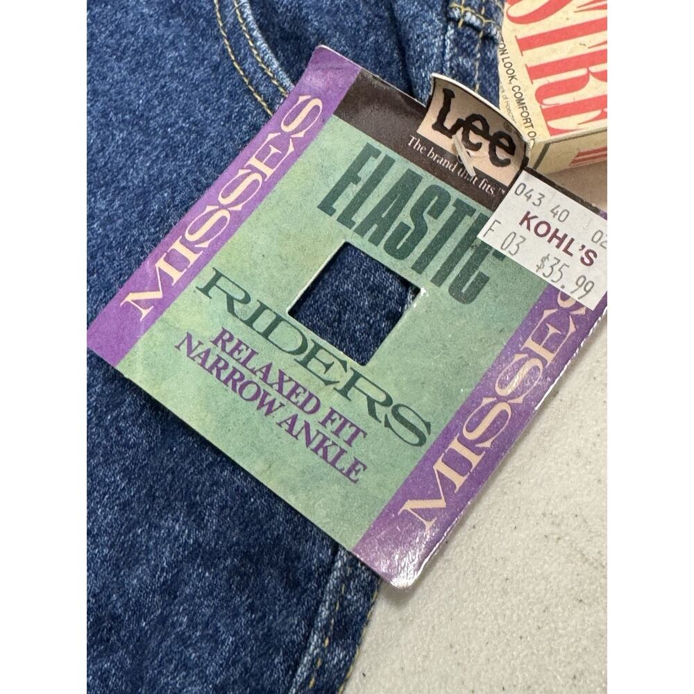 NWT Vintage Lee Misses Relaxed Riders Narrow Ankle High 16 Med Waisted Jeans - Picture 4 of 10